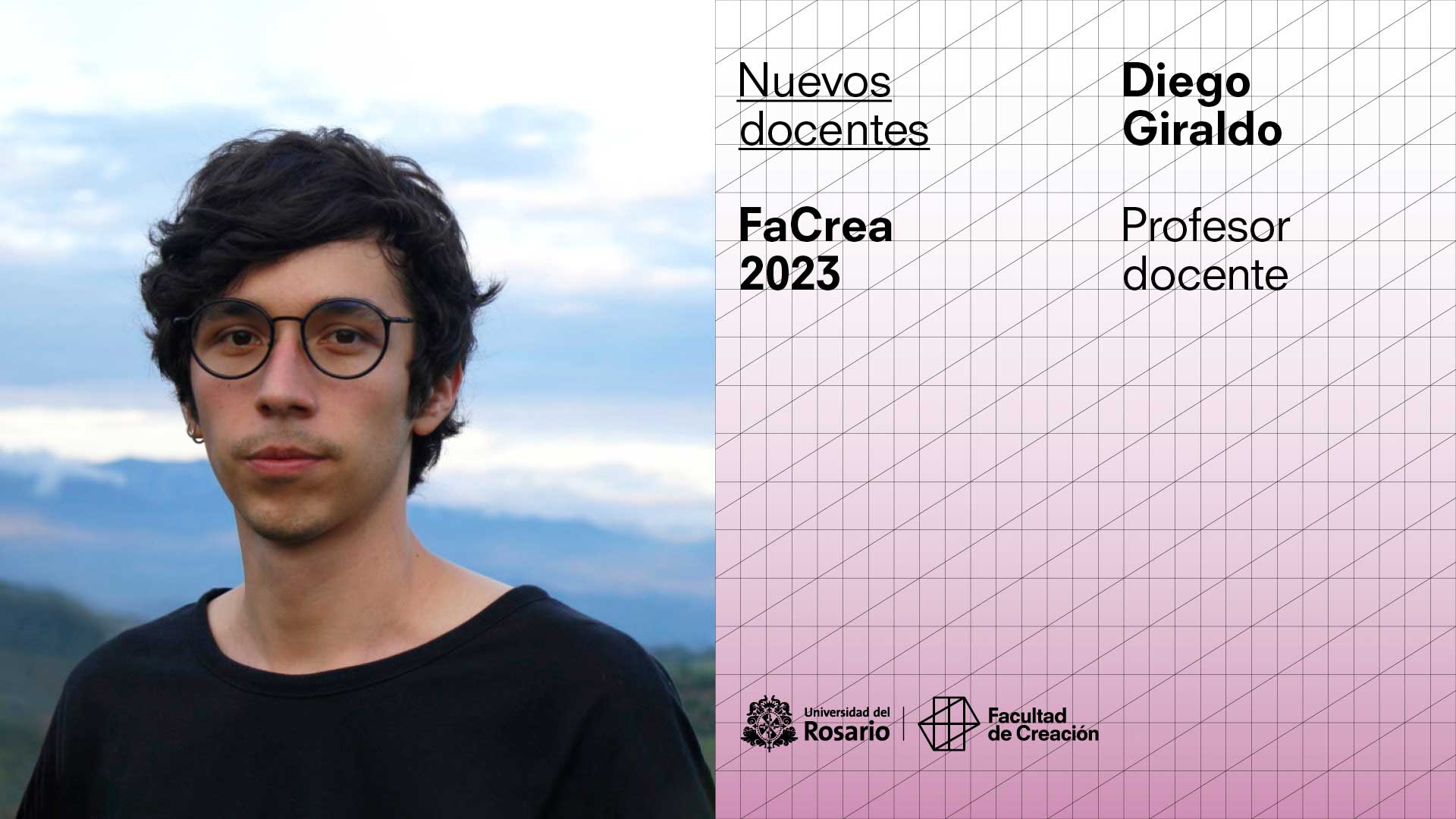 Nuevos docentes: Diego Giraldo se integra al equipo docente FaCrea