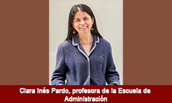 Clara Inés Pardo, profesora de la Escuela de Administracion 