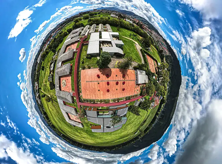 Vista aérea de la escuela de administración | Universidad del Rosario