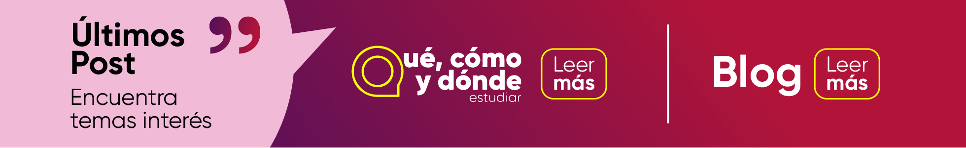 Últimos post. Encuentra temas e intereses. Qué, cómo y dónde estudiar | Blog