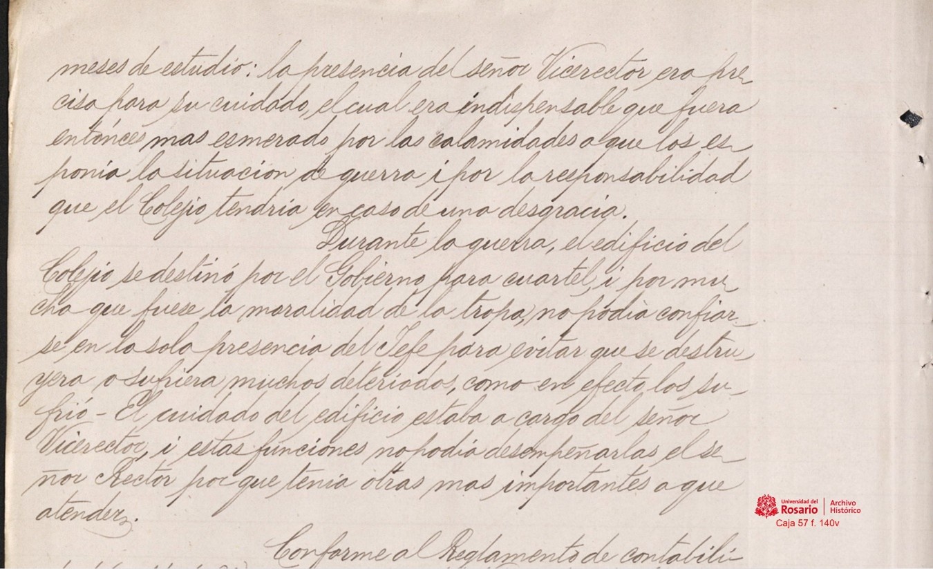 Alusión a la guerra en el informe del Dr. Hamon, consiliario del Rosario.
