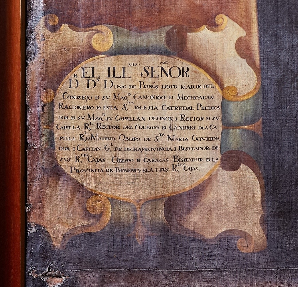 Diego de Baños y Sotomayor [detalle]. Anónimo. Museo de la Universidad del Rosario.
