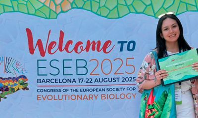 Premio mejor póster en el Congreso Europeo de Biología Evolutiva, ESEB 2025